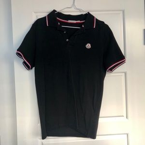 Unworn Moncler men’s black polo size M